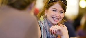 student smiling