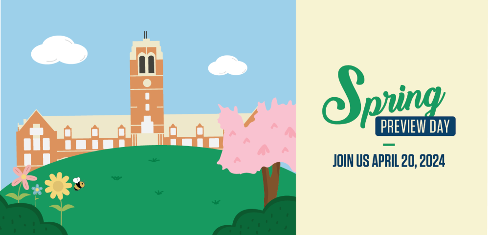 Spring Preview Day illustration - join us April 20, 2024