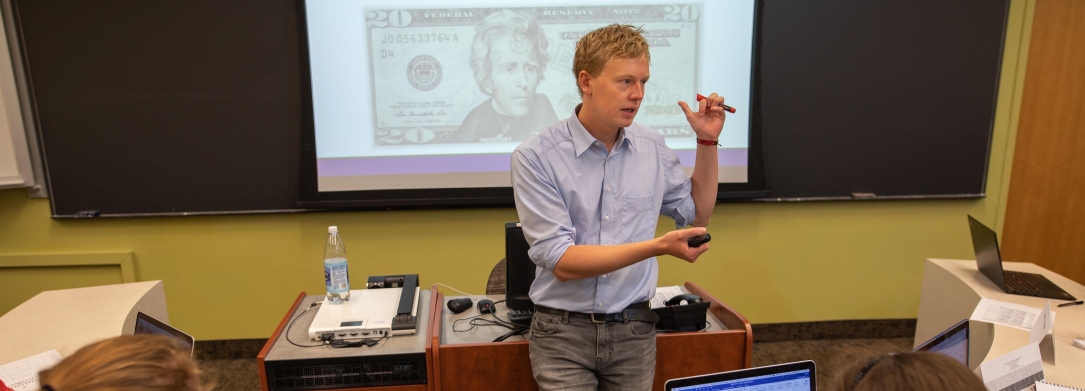 young male teaching