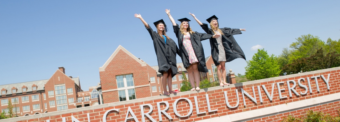 students on graduation day