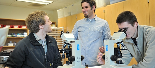 students in a science lab