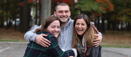 Students on a retreat.